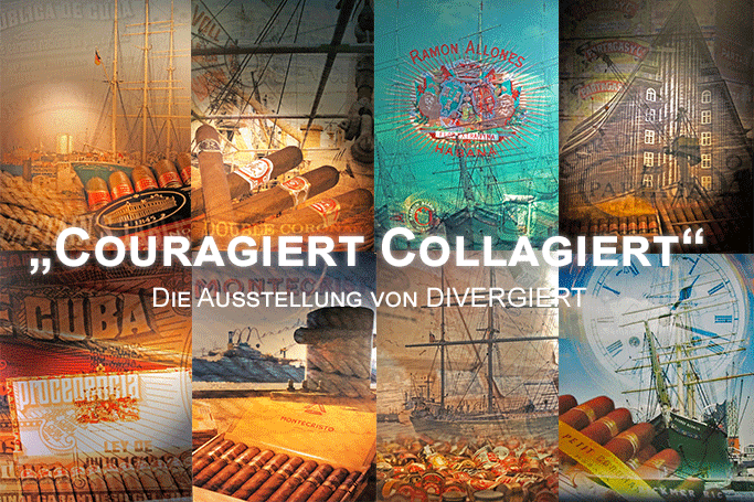 "COURAGIERT COLLAGIERT" - Die Ausstellung von DIVERGIERT